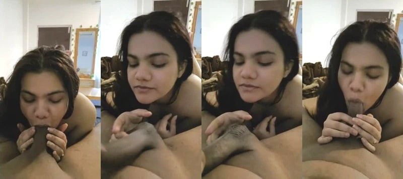 Beautiful Sexy Horny Gf Sucking Dick And Balls